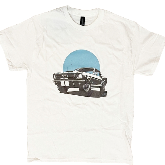 Classic Mustang Car Graphic Tee for Muscle Car Enthusiasts - Picture 1 of 1